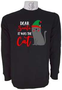 Poleron Polo Dear santa it was the cat