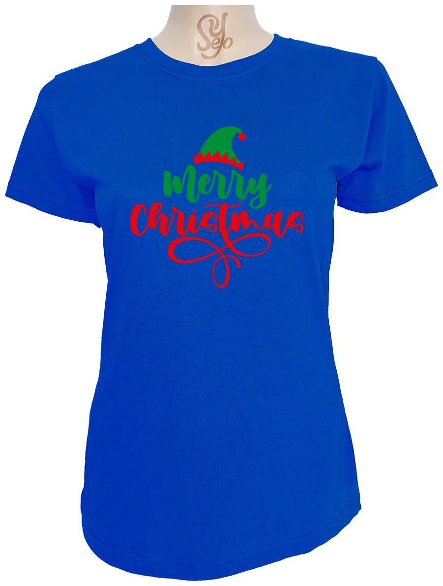 Polera De Mujer Merry christmas Feliz Navidad 4 Polera De Mujer Merry christmas Feliz Navidad