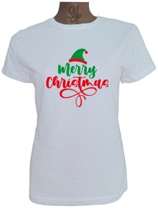Polera De Mujer Merry christmas Feliz Navidad