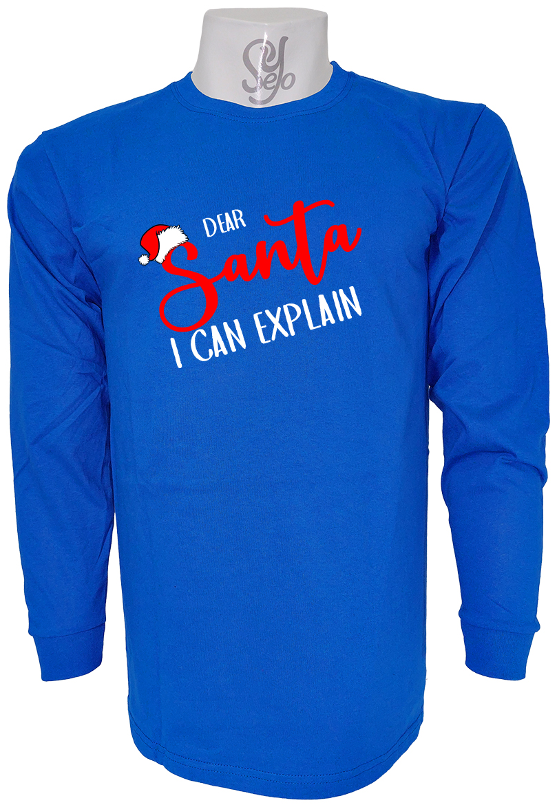 Polera De Hombre Manga Larga Querido Santa yo puedo explicarlo 9 Polera De Hombre Manga Larga Querido Santa yo puedo explicarlo