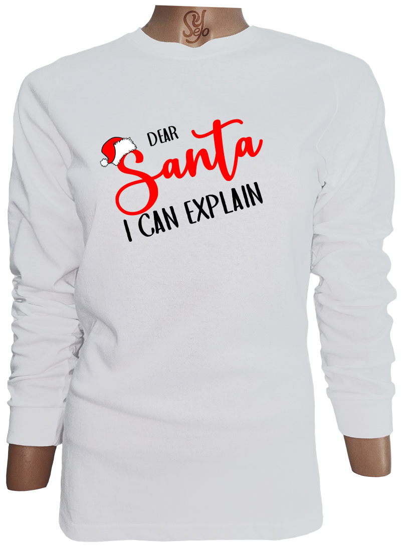 Polera De Mujer Manga Larga Querido Santa yo puedo explicarlo 4 Polera De Mujer Manga Larga Querido Santa yo puedo explicarlo