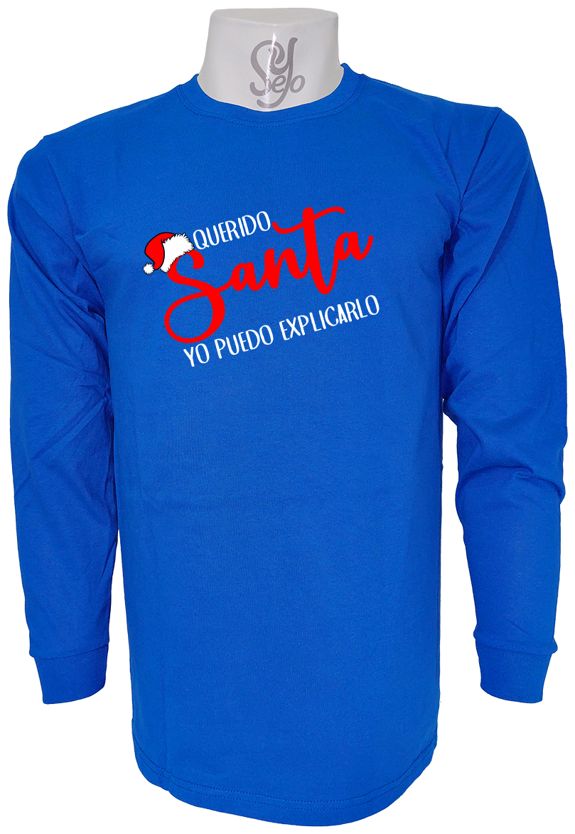 Polera De Hombre Manga Larga Querido Santa yo puedo explicarlo 4 Polera De Hombre Manga Larga Querido Santa yo puedo explicarlo