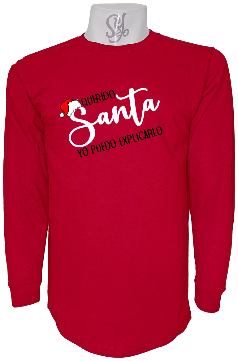 Polera De Hombre Manga Larga Querido Santa yo puedo explicarlo 5 Polera De Hombre Manga Larga Querido Santa yo puedo explicarlo