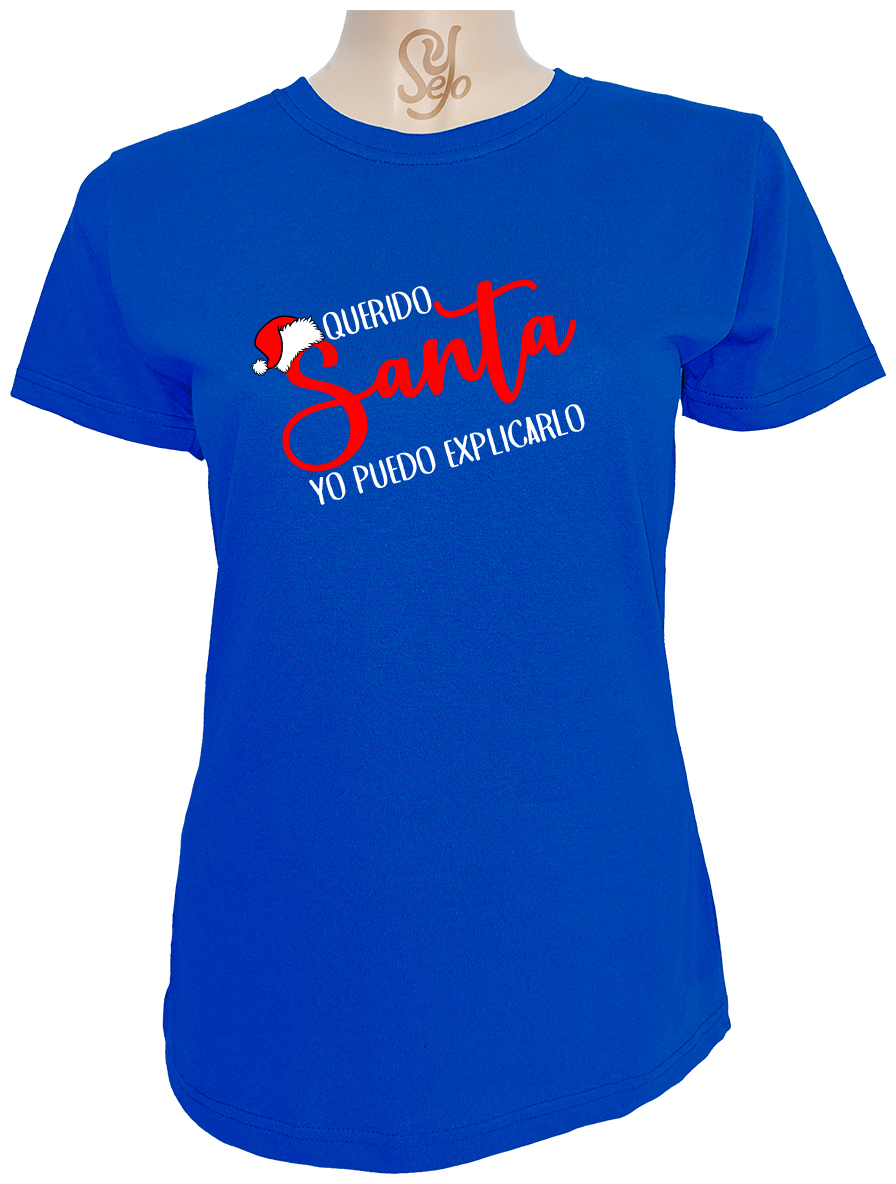 Polera De Mujer Querido Santa yo puedo explicarlo 4 Polera De Mujer Querido Santa yo puedo explicarlo