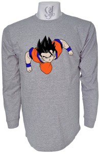Polera De Hombre Manga Larga Dragon Ball, Gohan