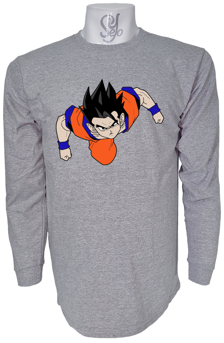 Polera De Hombre Manga Larga Dragon Ball, Gohan 1 Polera De Hombre Manga Larga Dragon Ball, Gohan