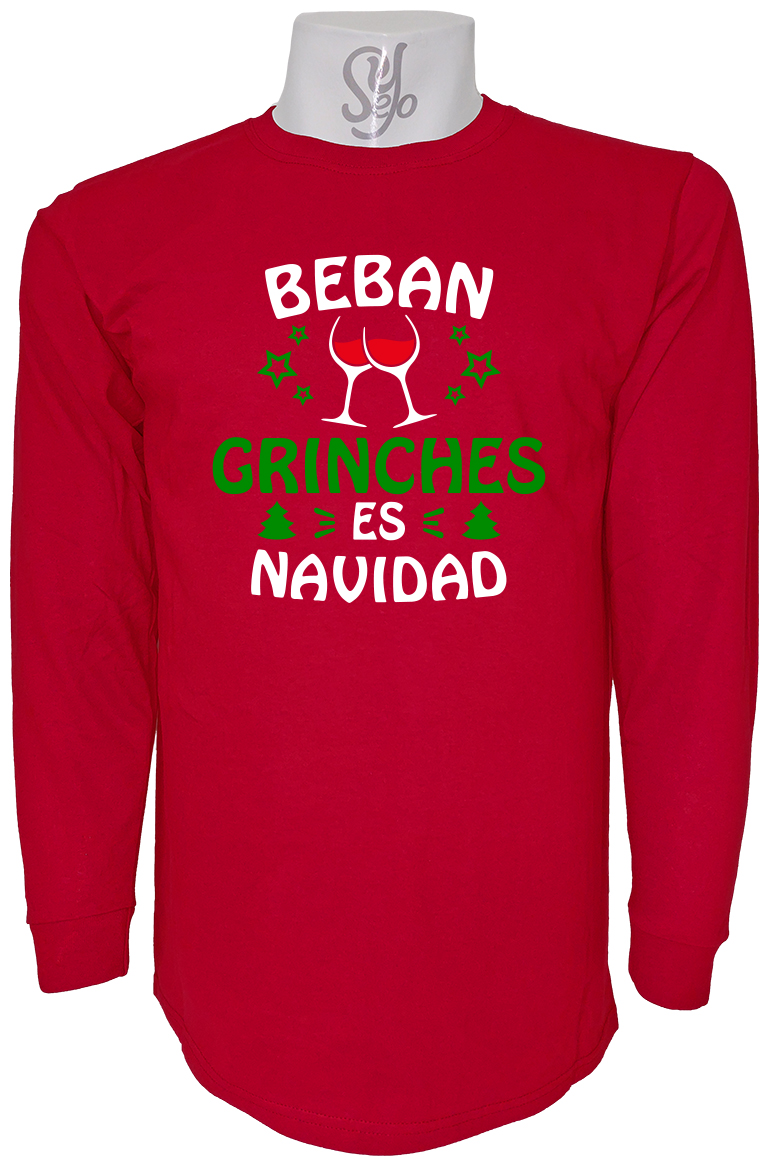 Polera De Hombre Manga Larga Beban Grinches Es Navidad Grinch 5 Polera De Hombre Manga Larga Beban Grinches Es Navidad Grinch