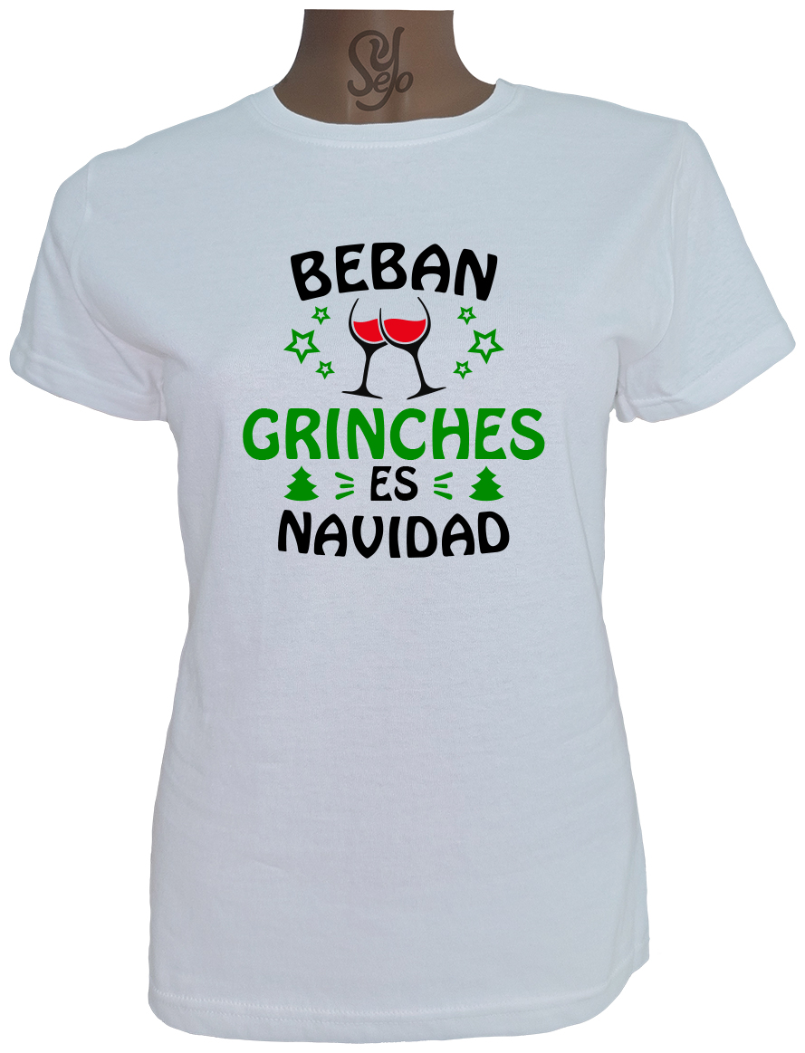 Polera De Mujer Beban Grinches Es Navidad Grinch 1 Polera De Mujer Beban Grinches Es Navidad Grinch