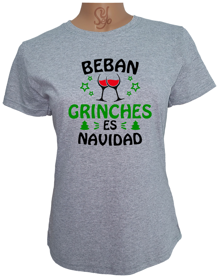 Polera De Mujer Beban Grinches Es Navidad Grinch 2 Polera De Mujer Beban Grinches Es Navidad Grinch