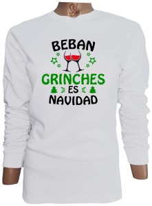 Polera De Mujer Manga Larga Beban Grinches Es Navidad Grinch