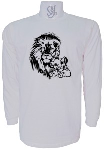 Polera De Hombre Manga Larga Rey Leon Simba Padre e Hijo