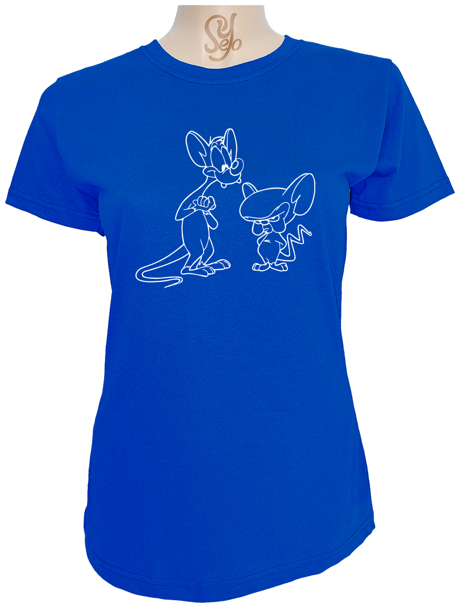 Polera De Mujer Pinky y Cerebro estilo tattoo 4 Polera De Mujer Pinky y Cerebro estilo tattoo