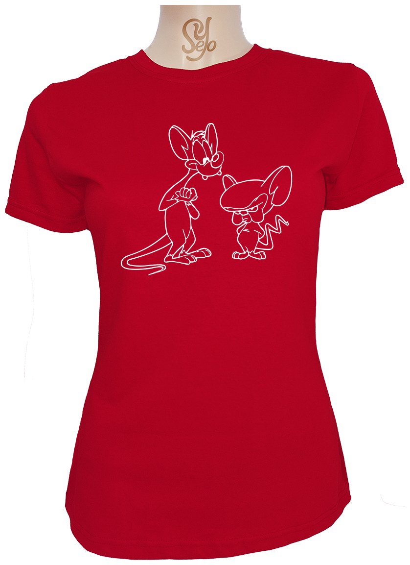 Polera De Mujer Pinky y Cerebro estilo tattoo 5 Polera De Mujer Pinky y Cerebro estilo tattoo