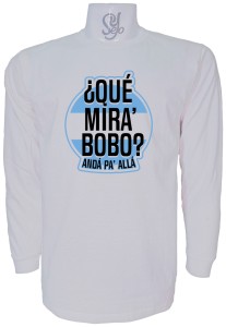 Polera De Hombre Manga Larga QUE MIRA BOBO ANDA PA ALLA Messi