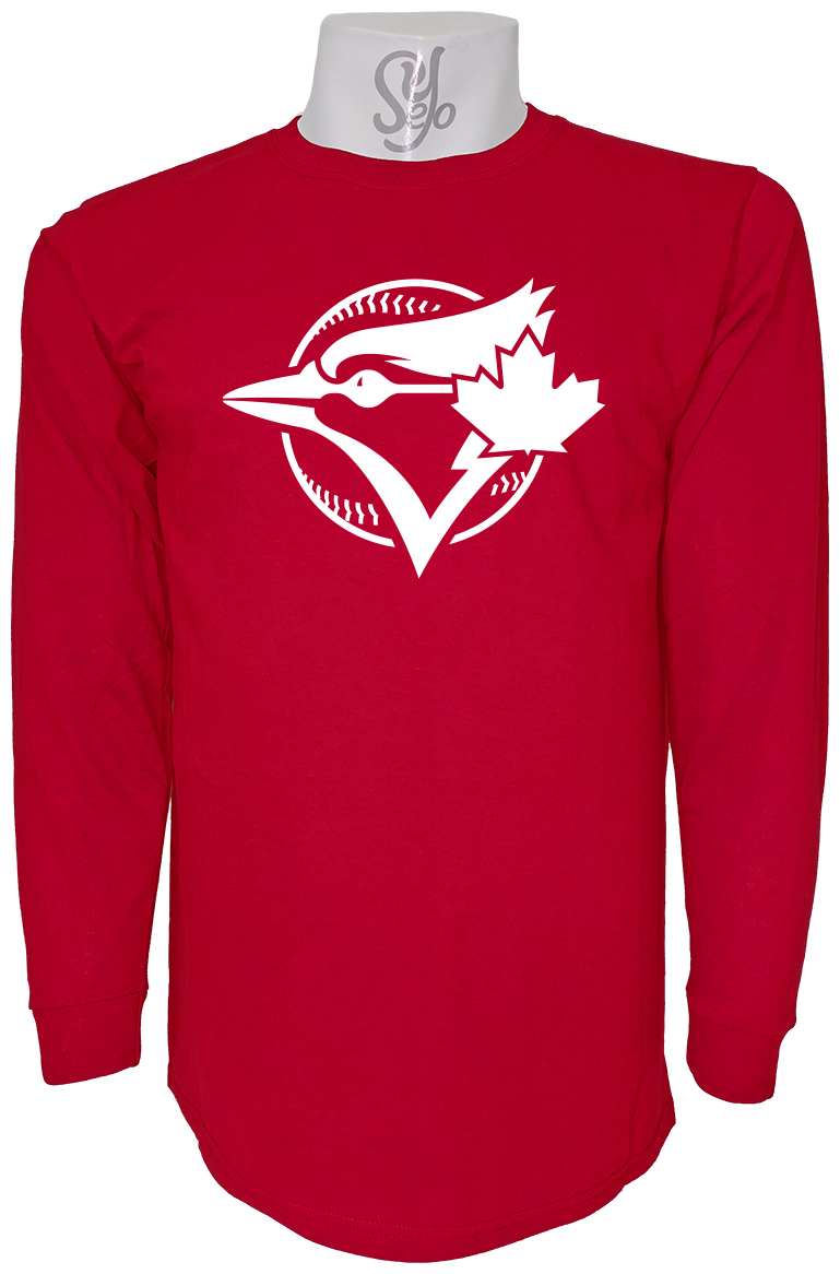 Polera De Hombre Manga Larga Toronto Blue Jays Béisbol 5 Polera De Hombre Manga Larga Toronto Blue Jays Béisbol