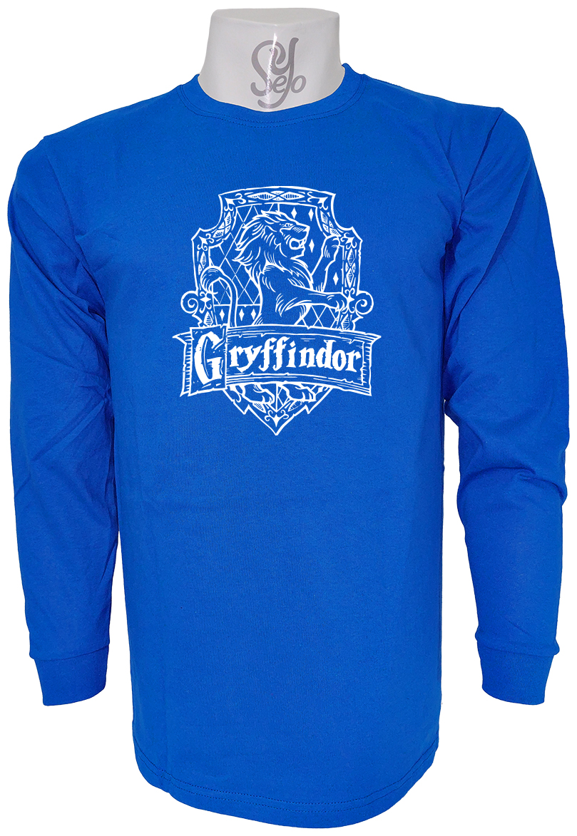 Polera De Hombre Manga Larga Gryffindor Hogwarts saga Harry Potter 4 Polera De Hombre Manga Larga Gryffindor Hogwarts saga Harry Potter