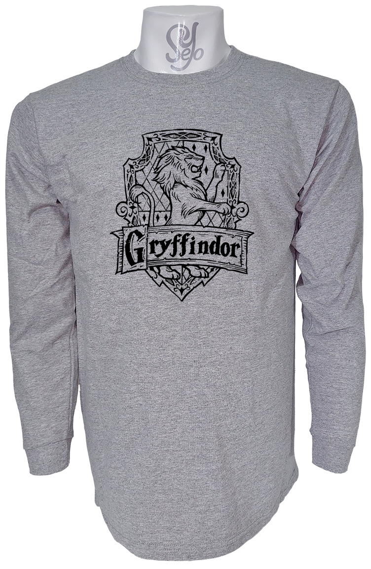 Polera De Hombre Manga Larga Gryffindor Hogwarts saga Harry Potter 2 Polera De Hombre Manga Larga Gryffindor Hogwarts saga Harry Potter