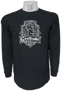 Polera De Hombre Manga Larga Gryffindor Hogwarts saga Harry Potter