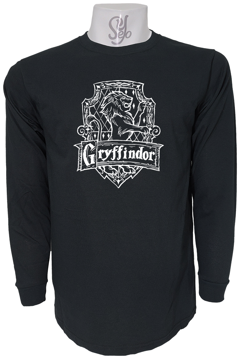 Polera De Hombre Manga Larga Gryffindor Hogwarts saga Harry Potter 1 Polera De Hombre Manga Larga Gryffindor Hogwarts saga Harry Potter
