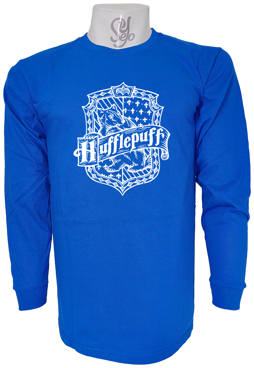 Polera De Hombre Manga Larga Hufflepuff Hogwarts saga Harry Potter 4 Polera De Hombre Manga Larga Hufflepuff Hogwarts saga Harry Potter