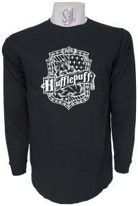 Polera De Hombre Manga Larga Hufflepuff Hogwarts saga Harry Potter