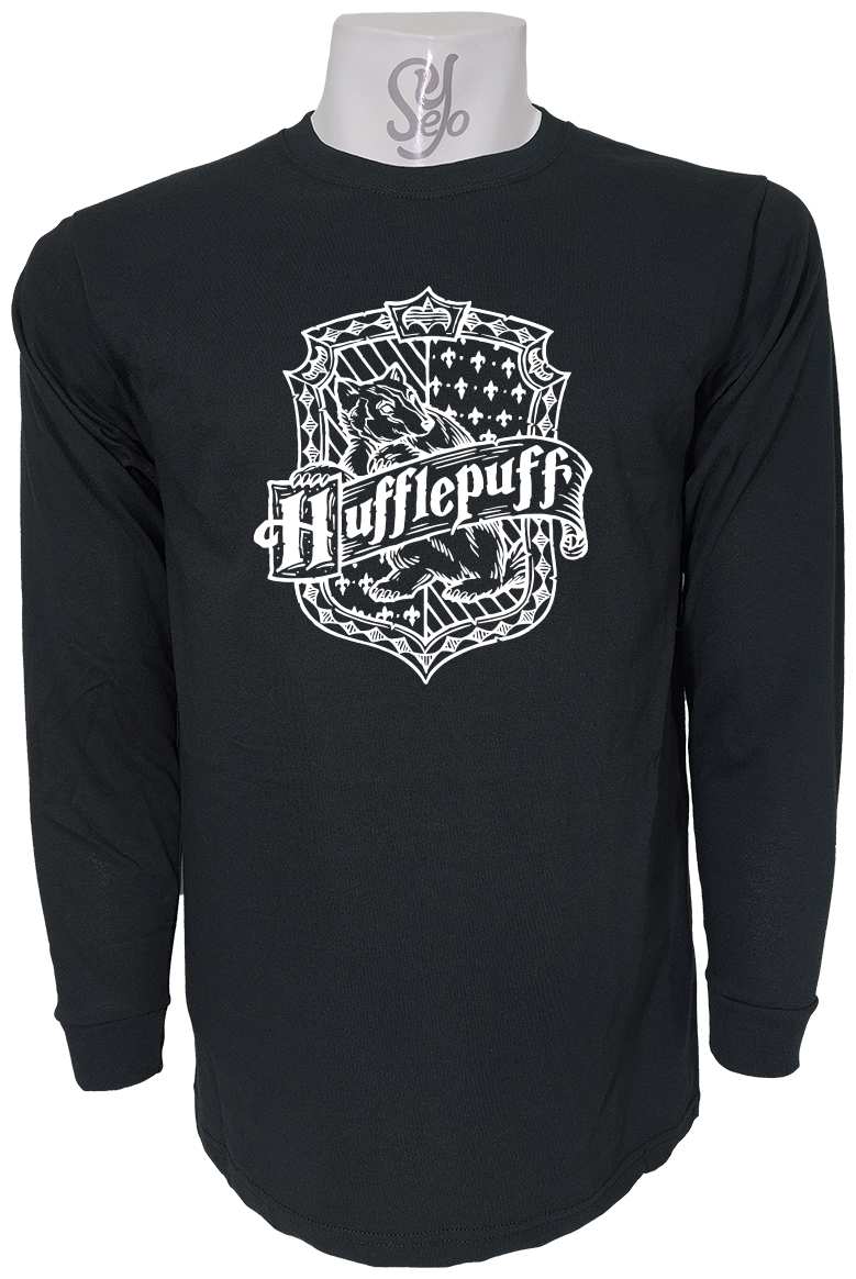 Polera De Hombre Manga Larga Hufflepuff Hogwarts saga Harry Potter 1 Polera De Hombre Manga Larga Hufflepuff Hogwarts saga Harry Potter