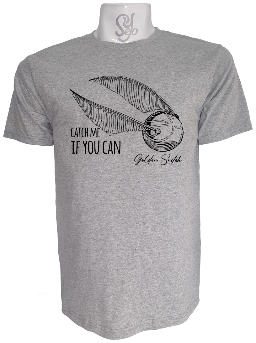 Polera de Hombre Snitch Dorada Quidditch saga Harry Potter 3 Polera de Hombre Snitch Dorada Quidditch saga Harry Potter