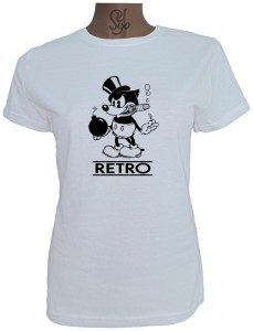 Polera De Mujer Gato Millonario Cartoon Retro