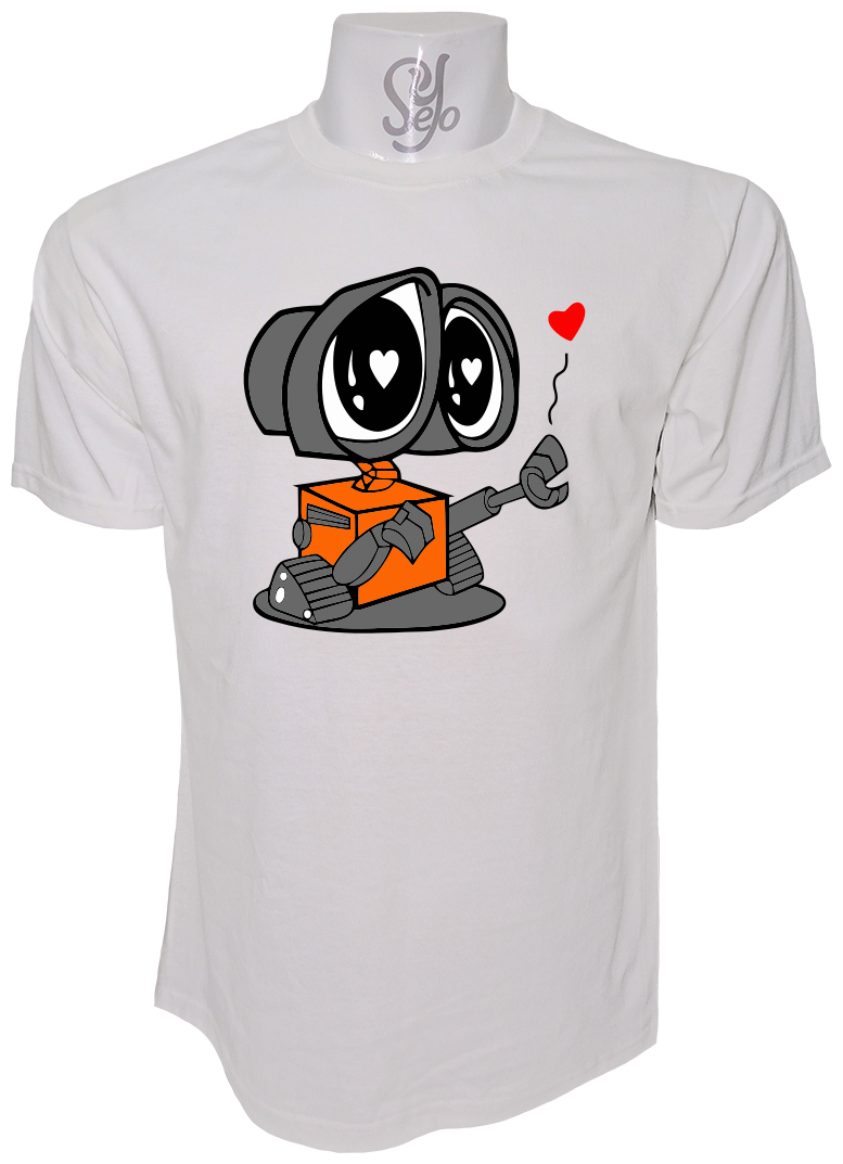 Polera Para Parejas WALLE y EVA Enamorados dia del amor y la amistad 5 Polera Para Parejas WALLE y EVA Enamorados dia del amor y la amistad