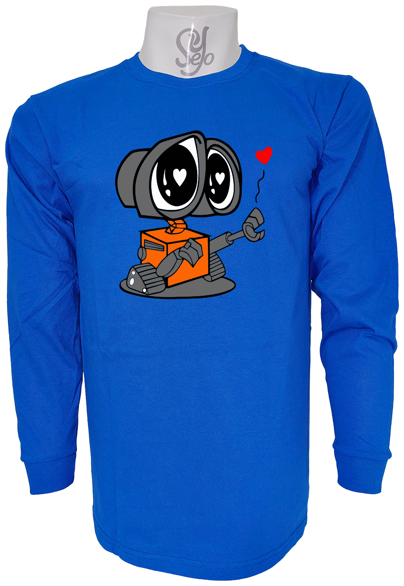 Polera Para Parejas Manga Larga WALLE y EVA Enamorados dia del amor y la amistad 5 Polera Para Parejas Manga Larga WALLE y EVA Enamorados dia del amor y la amistad
