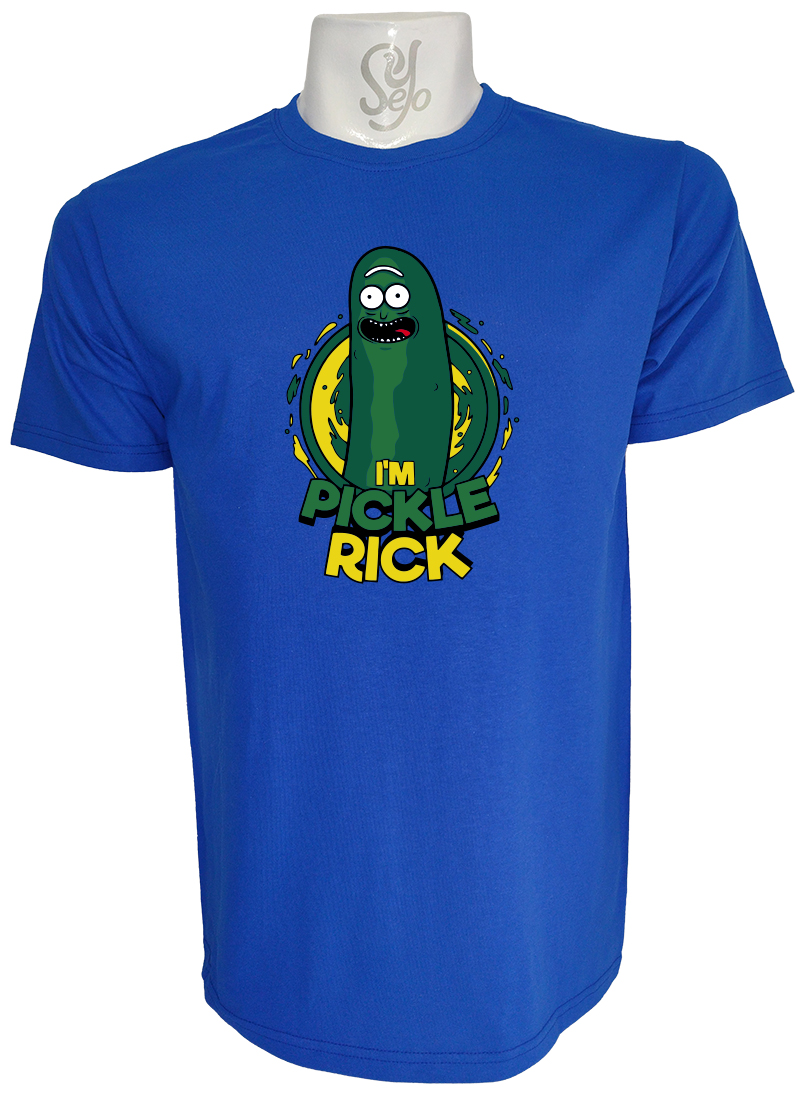 Polera de Hombre Iam Pickle Rick Rick And Morty 2 Polera de Hombre Iam Pickle Rick Rick And Morty