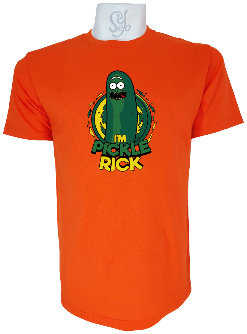 Polera de Hombre Iam Pickle Rick Rick And Morty 5 Polera de Hombre Iam Pickle Rick Rick And Morty