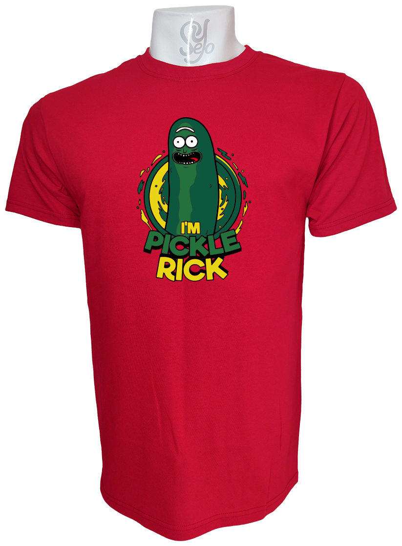 Polera de Hombre Iam Pickle Rick Rick And Morty 6 Polera de Hombre Iam Pickle Rick Rick And Morty