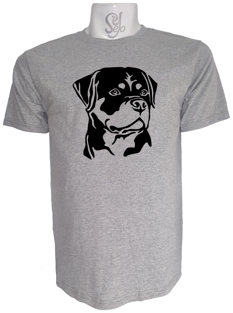 Polera de Hombre Amantes de los Perros Rottweilers 3 Polera de Hombre Amantes de los Perros Rottweilers