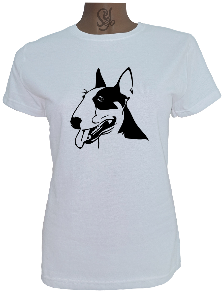 Polera De Mujer Bull terrier Perros De Raza Fuerte 1 Polera De Mujer Bull terrier Perros De Raza Fuerte