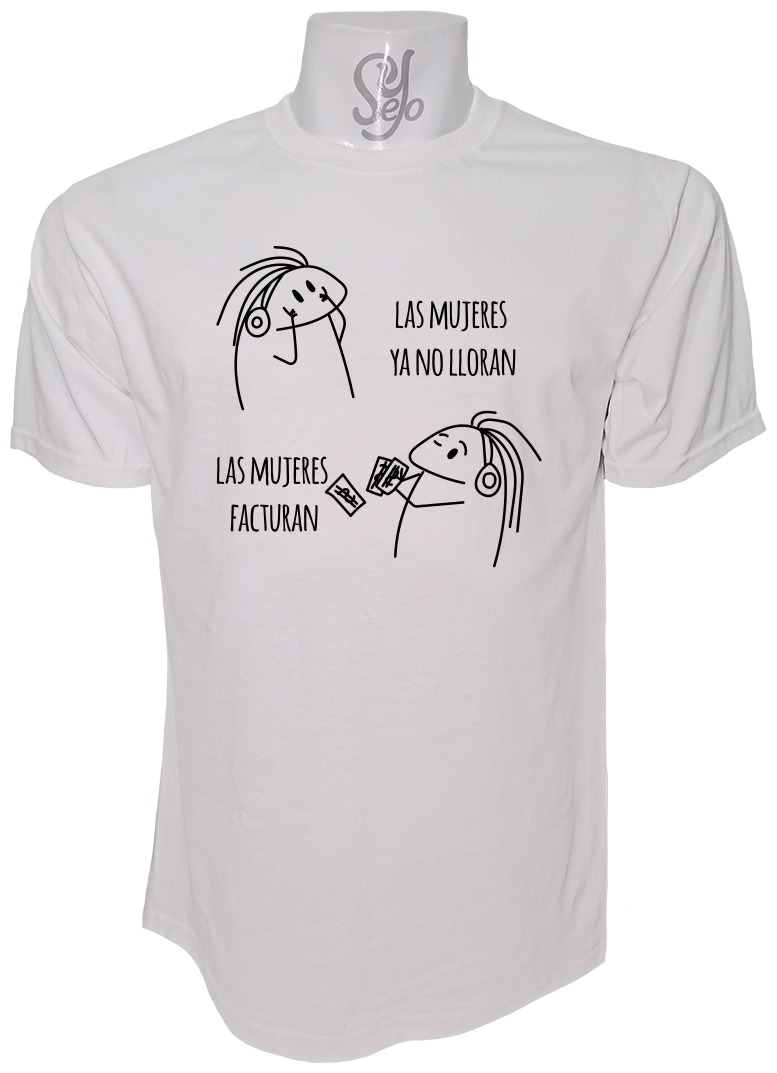 Polera de Hombre Las Mujeres Ya No Lloran Las Mujeres Facturan 1 Polera de Hombre Las Mujeres Ya No Lloran Las Mujeres Facturan