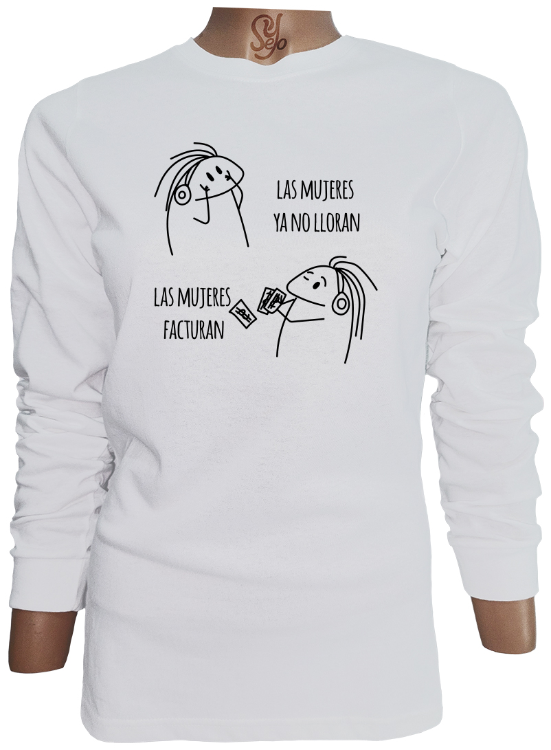 Polera De Mujer Manga Larga Las Mujeres Ya No Lloran Las Mujeres Facturan 1 Polera De Mujer Manga Larga Las Mujeres Ya No Lloran Las Mujeres Facturan