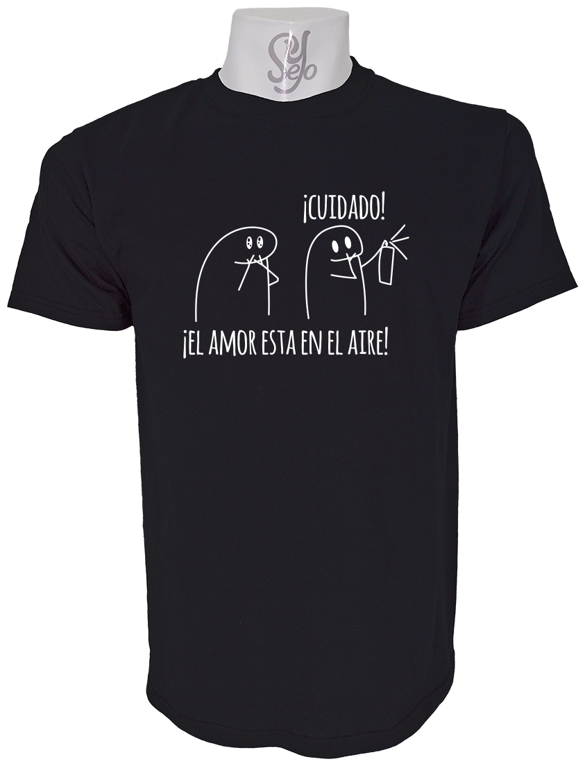 Polera de Hombre Cuidado el Amor Esta En El Aire 4 Polera de Hombre Cuidado el Amor Esta En El Aire
