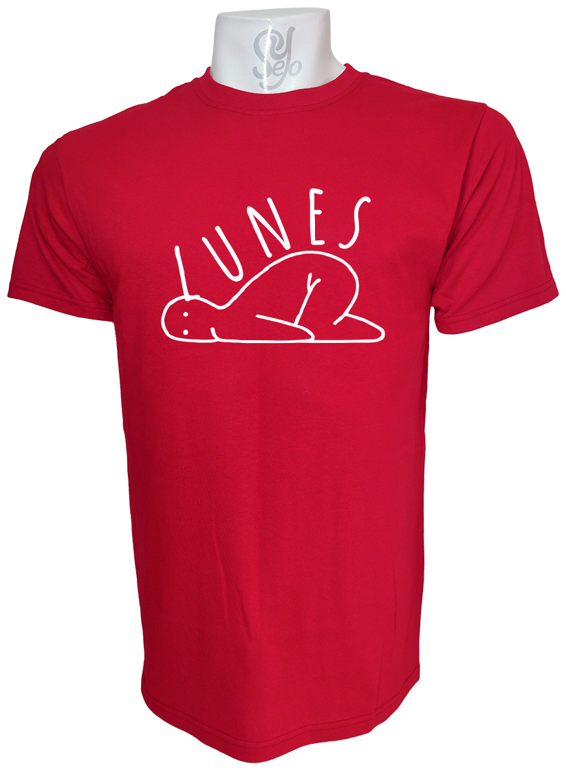 Polera de Hombre Meme Flojera De Cada Lunes 6 Polera de Hombre Meme Flojera De Cada Lunes