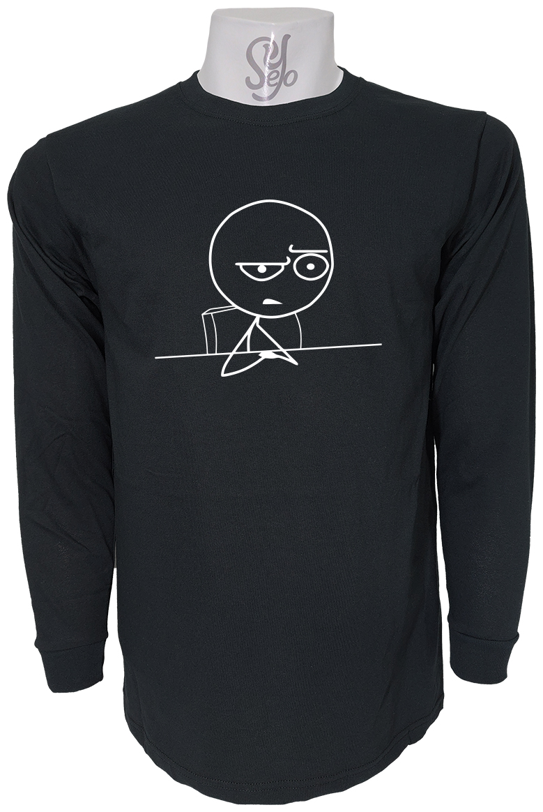 Polera De Hombre Manga Larga Meme troll face En La Mesa 3 Polera De Hombre Manga Larga Meme troll face En La Mesa