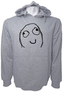 Poleron Con Capucha Meme smiley derp carita sonriente