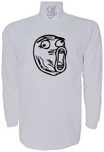 Polera De Hombre Manga Larga Meme Lol Troll Face
