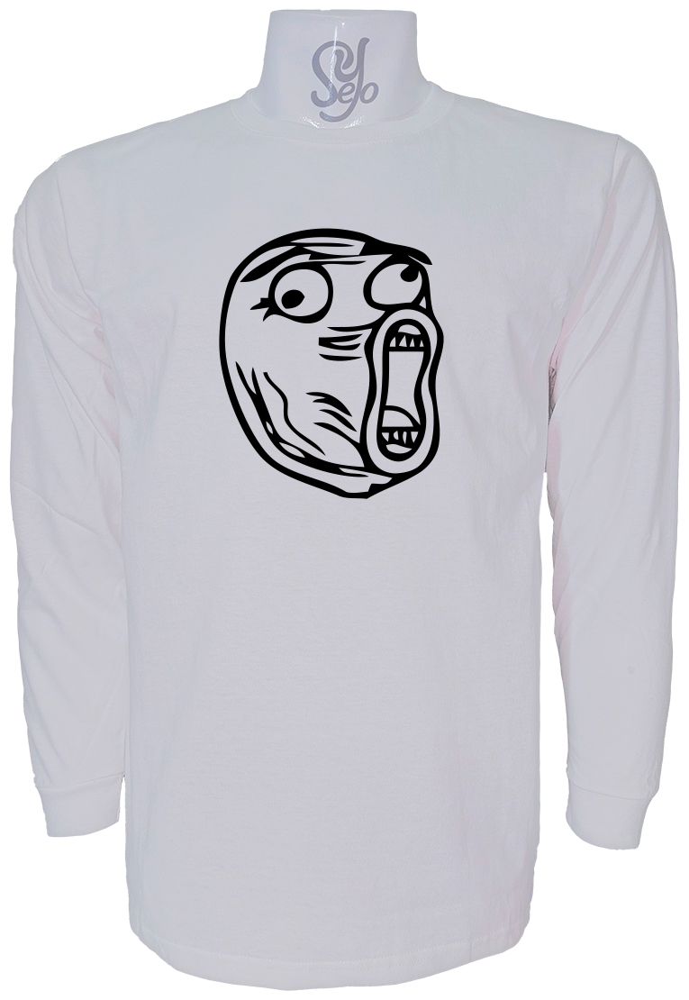 Polera De Hombre Manga Larga Meme Lol Troll Face 1 Polera De Hombre Manga Larga Meme Lol Troll Face