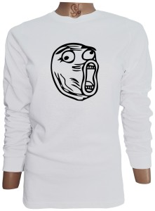 Polera De Mujer Manga Larga Meme Lol Troll Face