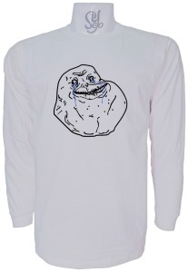 Polera De Hombre Manga Larga Meme Forever Alone Troll Face