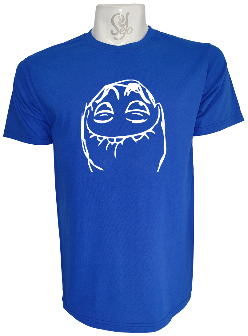 Polera de Hombre Meme Picaro Mouth Closed Troll Face 2 Polera de Hombre Meme Picaro Mouth Closed Troll Face