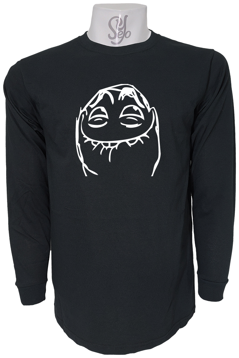 Polera De Hombre Manga Larga Meme Picaro Mouth Closed Troll Face 3 Polera De Hombre Manga Larga Meme Picaro Mouth Closed Troll Face