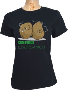 Polera De Mujer Papas Fumando Cero Pánico Es Orgánico