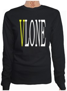 Polera De Mujer Manga Larga VLONE You Live Alone, You Die Alone (rep)