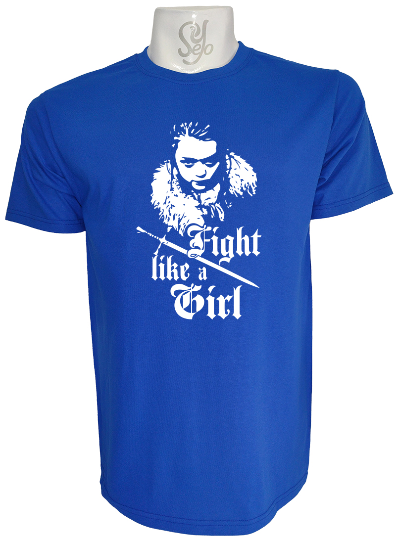 Polera de Hombre Fight Like a Girl Juego De Tronos 2 Polera de Hombre Fight Like a Girl Juego De Tronos